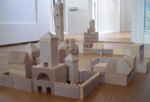 kloss Träklossar stad & slott