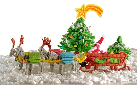 släde God Jul från Ekokul