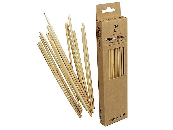 Sugrör av naturliga vetestrå