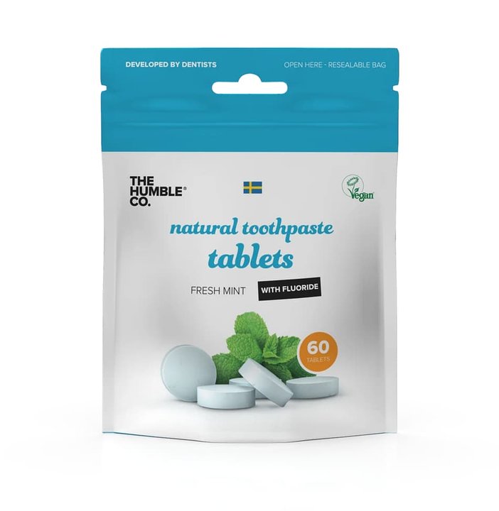 Tandkrämstabletter med fluor